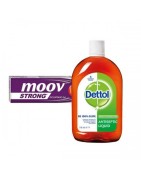 Moov Strong DiclofenacGel, 50g For Fast Relief From Pain, With Free Dettol Liquid 125ml